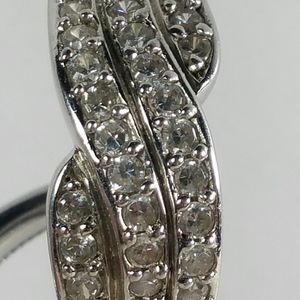 DESIGNER HT CLEAR CZ STERLING SILVER 925 RING